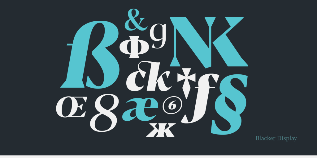 Blacker Serif Font