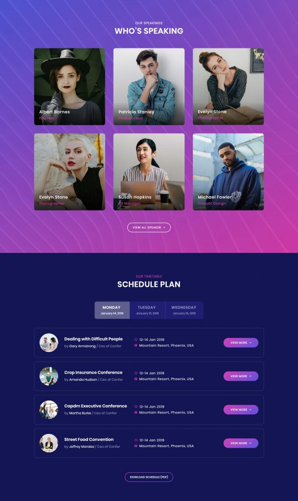 Confer Business Bootstrap Template
