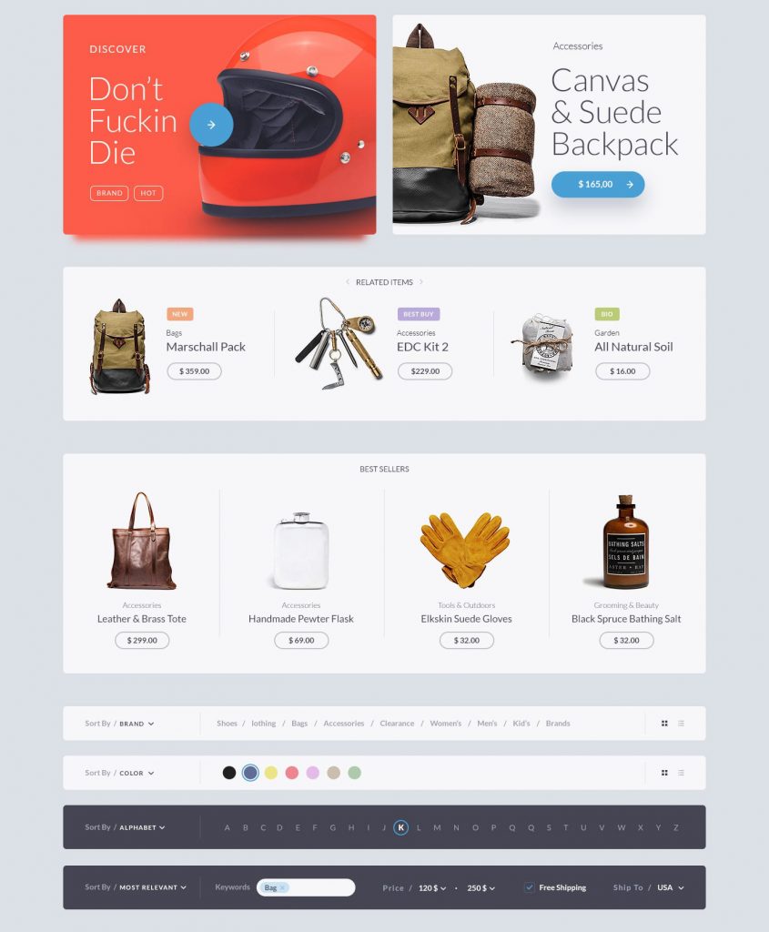 Kauf UI web kit 