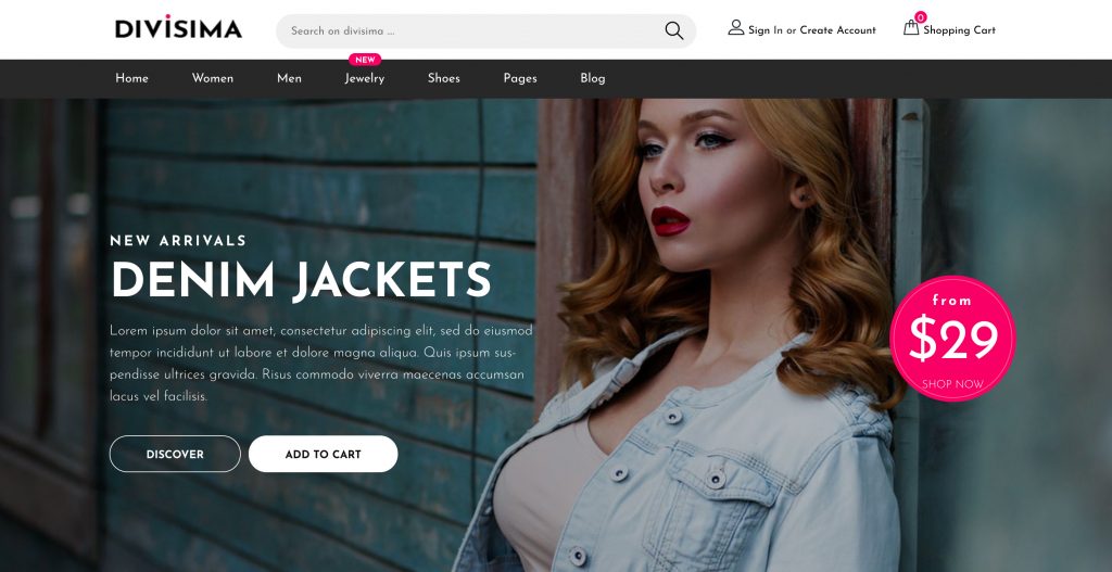 Divisima eCommerce Bootstrap Free Template