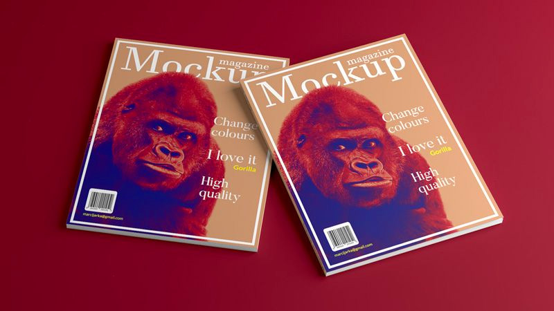 Realistic Magazine PSD Mockup for Free 