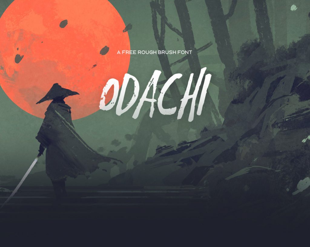 Odachi Free Brush Font 
