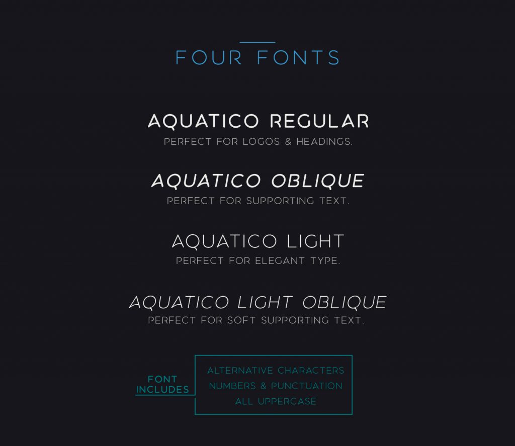 Aquatico Free Typeface