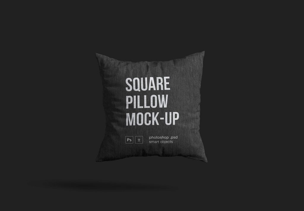 Square Pillow Free Mockup 