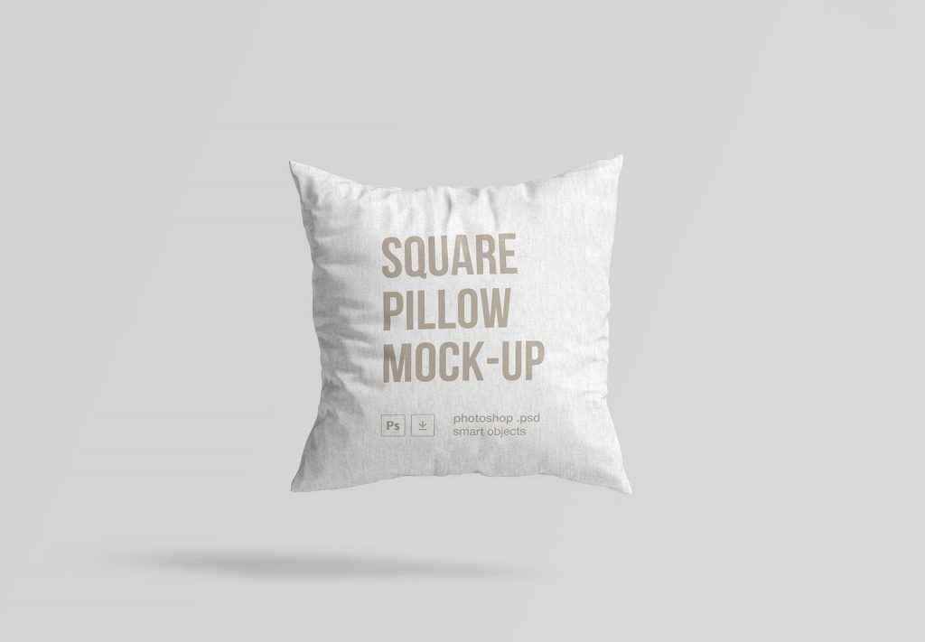 Square Pillow Free Mockup 