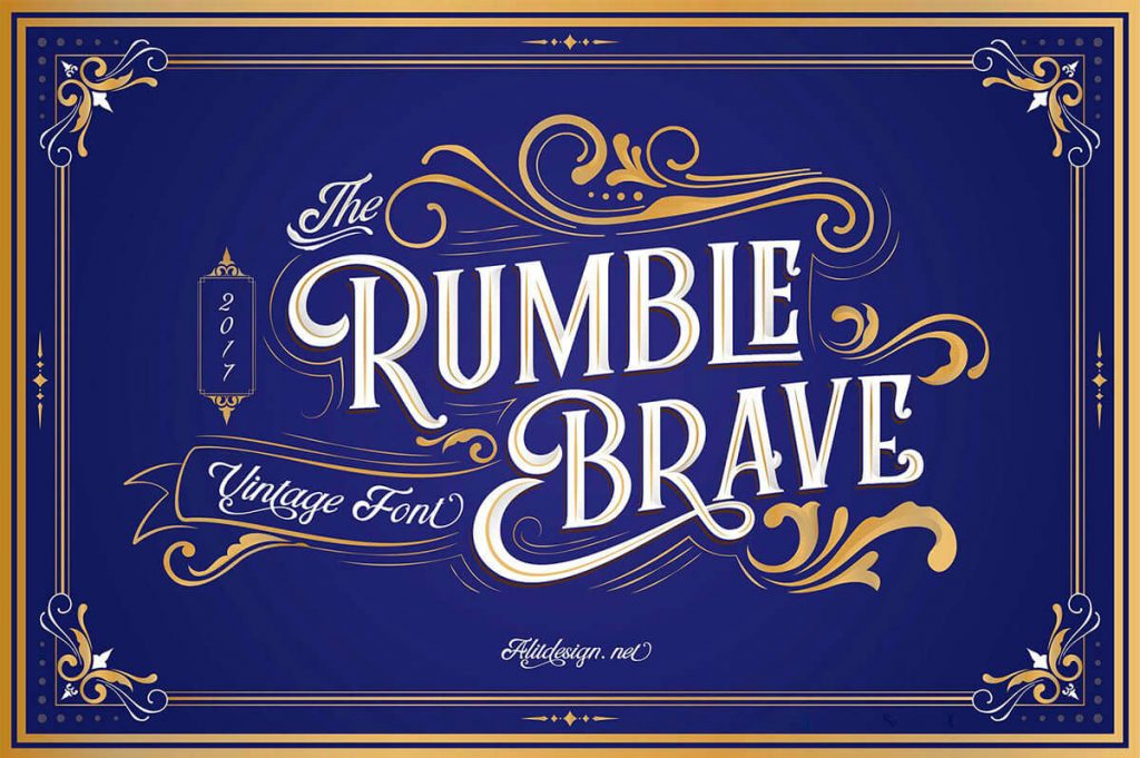 Free Rumble Brave Display Font