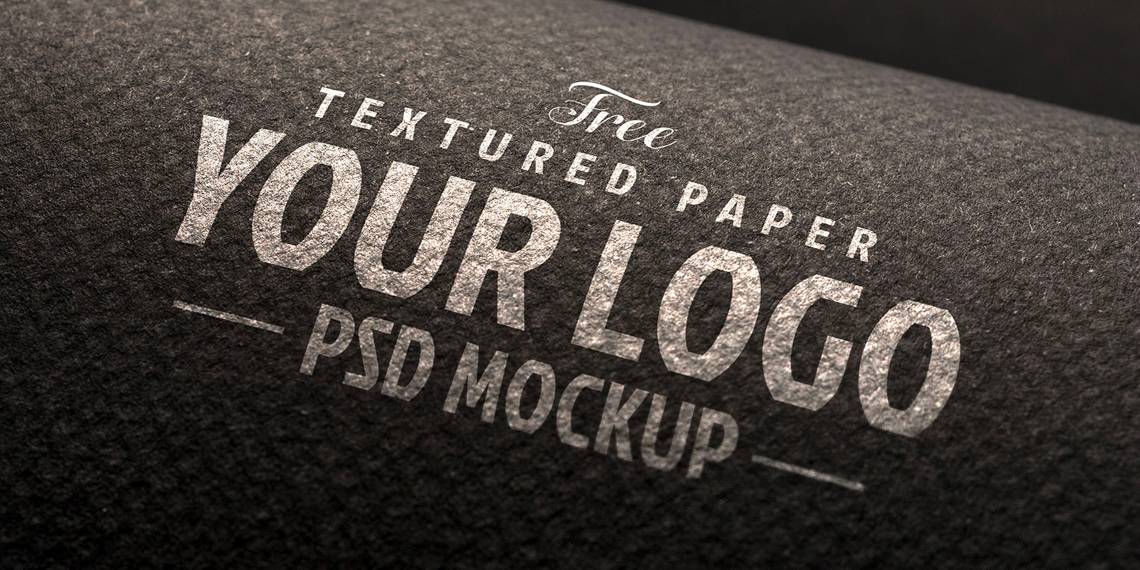 Download 3 Textured Paper Logo Free Mockup Psd Set Mockupfreebies