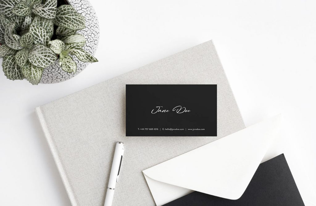 Minimalistic Business Card Free PSD Mockups