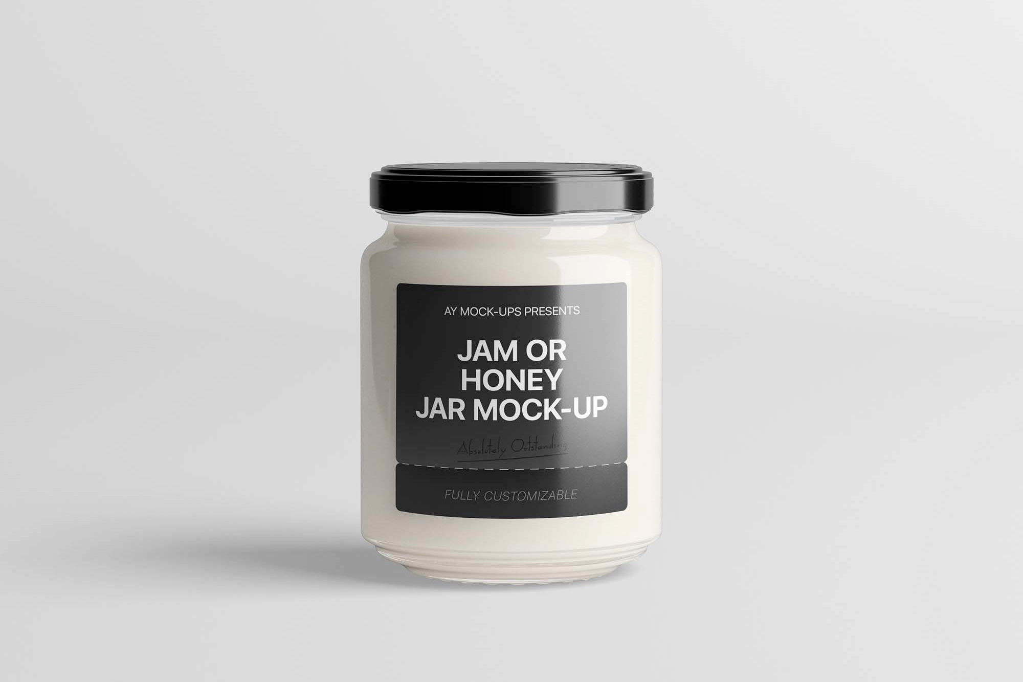 Jam Jar PSD Free Mockup - Mockupfreebies Mockups